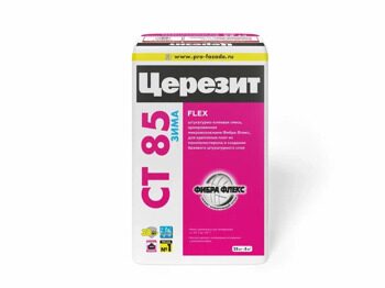 Штукатурно-клеевая смесь для пенополистирола Ceresit СТ 85 Зима 25 кг