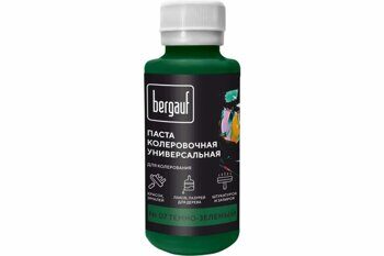 Универсальная колеровочная паста Bergauf темно-зеленая, 0,1 л. (колер для краски бергауф)