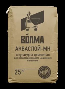Штукатурка цементная ВОЛМА Акваслой МН, 25 кг